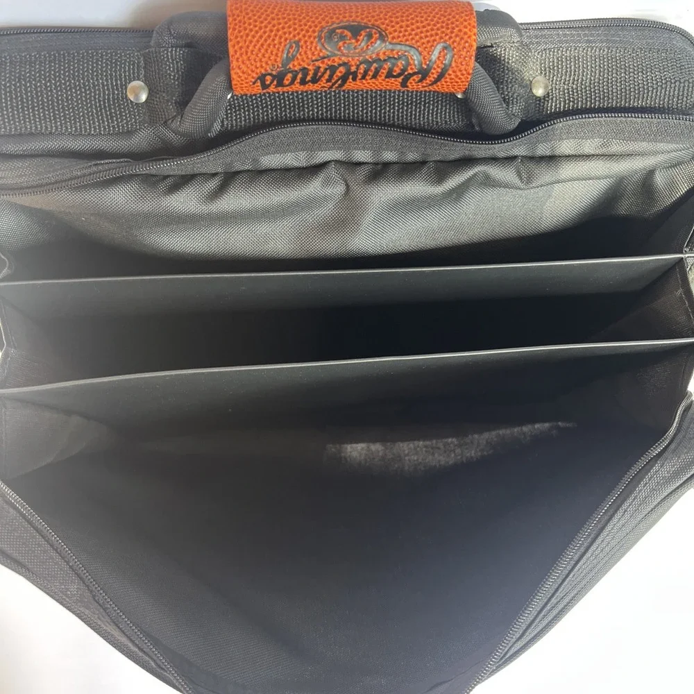 VTG Rawlings NCAA Basketball Messenger Laptop Briefcase Shoulder Bag Orange EUC
